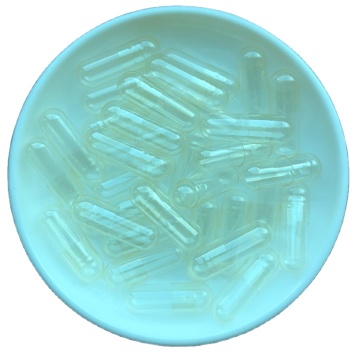 Blue Hard Empty Gelatin Capsules Size 00