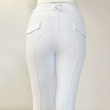 Popular Senior White Ladies Equestrian Breeches