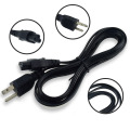 US Plug 3 prong Flat Power Cord