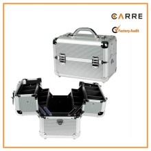 professional aluminium lighted makeup train case