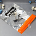 Plastic zipper bag with window