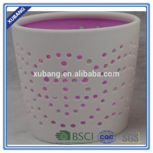 hollow pattern design ceramic candle holder gift items for women