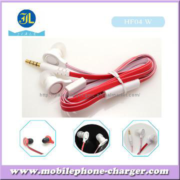 2013 Cheap price flat cable earphone for mp3 playe