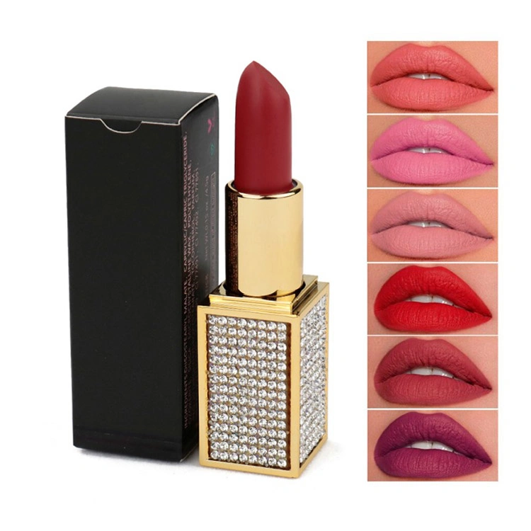 Waterproof Vegan Make Your Own Logo Matte Makeup Lipstick Private Label Cosmetic Custom Lipstick