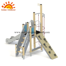 Hpl playground wooden slide climb panel