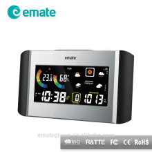 Nagative Display Digital Weather Forecast Clock