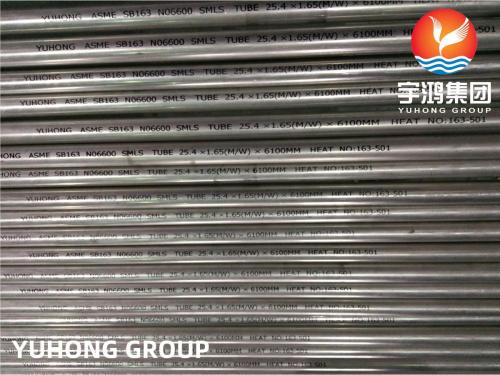ASTM B163 UNS UNS NO6600 NICKEL ALLOY TUBE