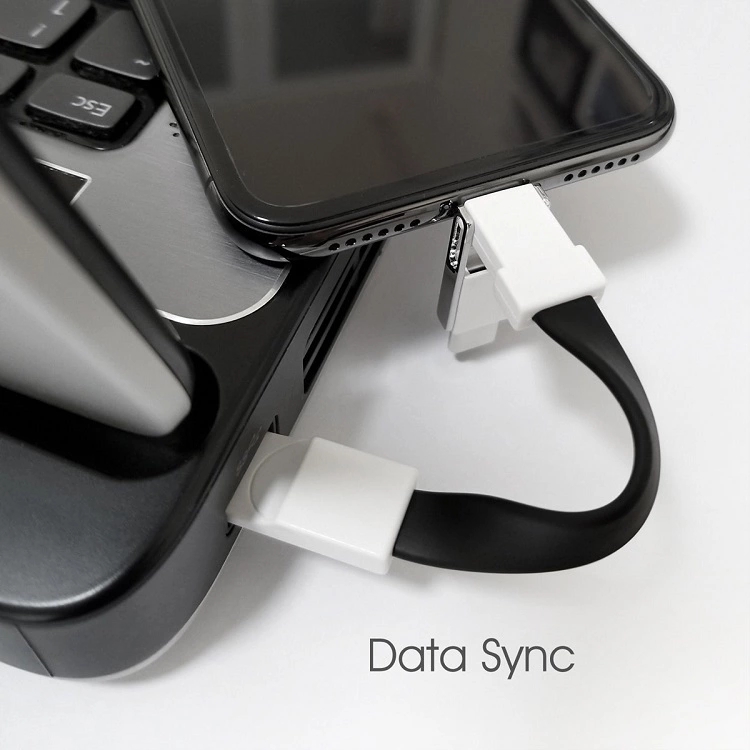 Yijiashishang Hot Selling Promotional Gift 3 in 1 Magnetic Keychain USB Charging Cable