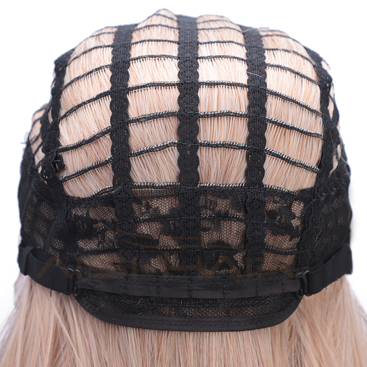 Aisi Hair Ombre Blonde Synthetic Lace Front Long Straight Wigs High Temperature Fiber Straight Lace Front Wigs