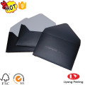 Black color envelope with embossed printed