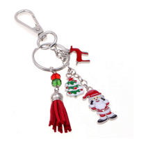 Metal all&#39;ingrosso bellissimi regali di Natale Keychain