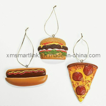 Bread Hanging Decoration for Christmas, Xms Hanging Baubles Polyresin Figurine,