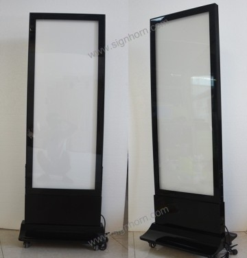 Aluminum alloy magnetic frame floor standing poster frame