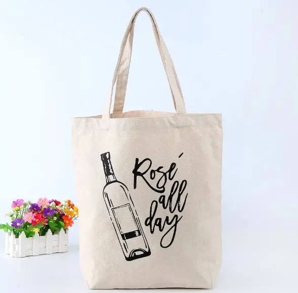 Wholesale Custom Print Logo Cheap Reusable Shopping Bags Plain White Blank Cotton Canvas Tote Bag Low MOQ