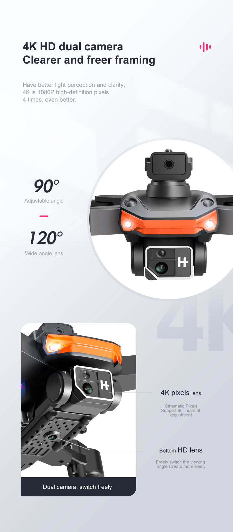 KY603 Professional HD 4K aerial photography of UAV remote control aircraft