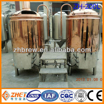 200L red copper microbrewery equipment