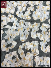 ribbon flower embroidery fabric