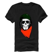 Newest Men\'s Tshirt With Skeleton  Printd