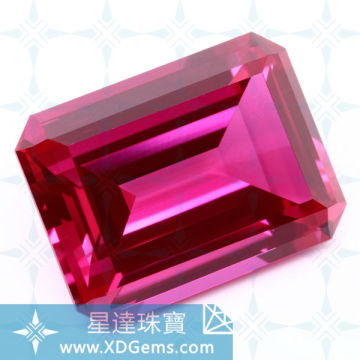 Synthetic Corundum Ruby Gemstone
