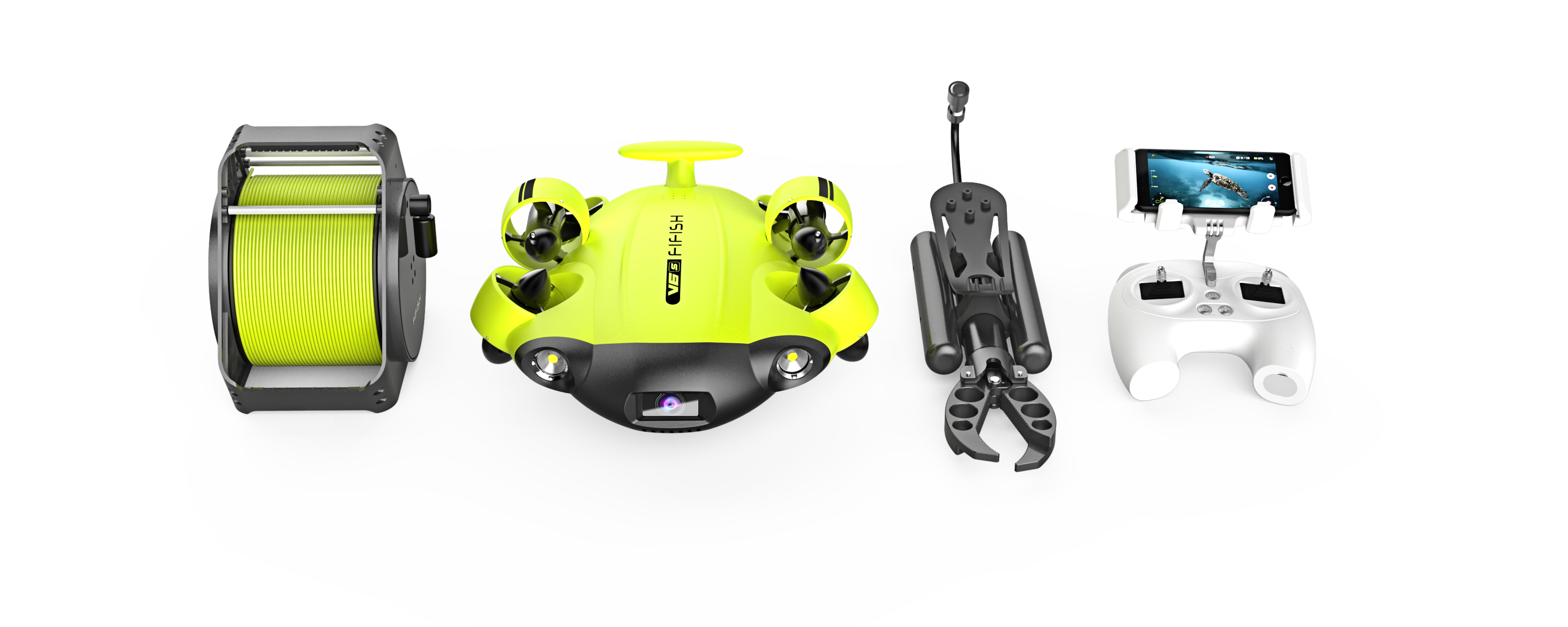 FIFISH V6S Professional Underwater Marine Drone ROV AUV Robots with Manipulator for Inspection and Aquaculture