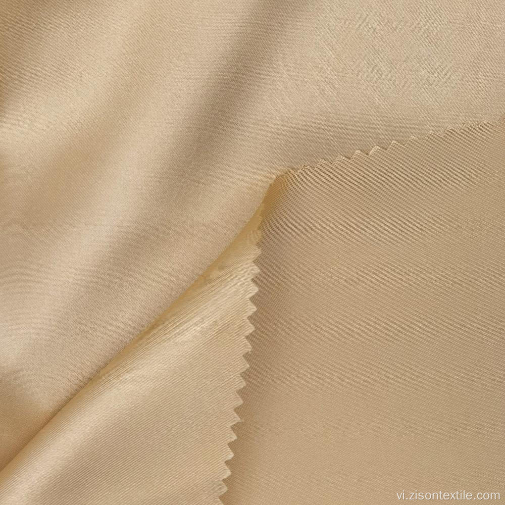 100% polyester nhuộm lụa satin vải quần áo ngủ mùa hè