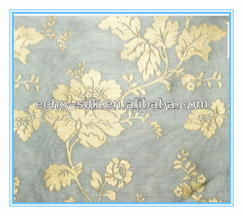 embroidered silk brocade fabric