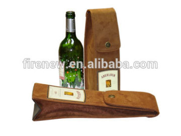 High Quality Single Bottle Fabric Wine Bag