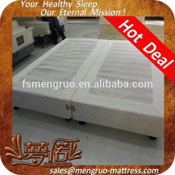 Split foundation queen size wood slat bed base