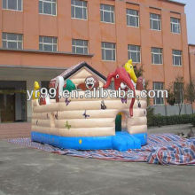 Exciting inflatable Noah Ark boat structure inflatable slide inflatable castle inflatable bouncer