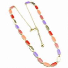 New York Enamel Necklace