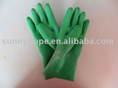 crinkle latex glove,waterproof car wash gloves