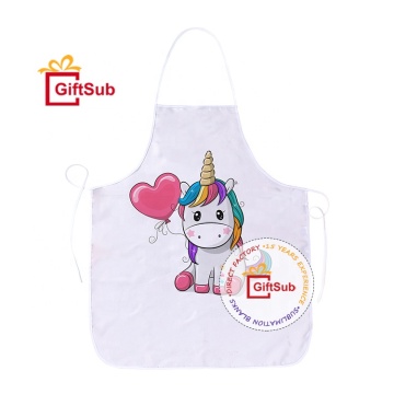 Factory Wholesale Kids' Customizable Cooking Aprons - Blank Sublimation Polyester Aprons for Baking & Cleaning