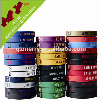 Colorful logo cheap custom silicone bracelet