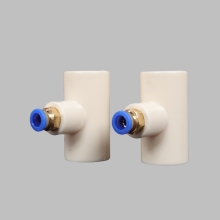 White Capillary Sampling Tee with Sample Collection