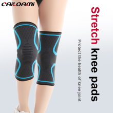 Custom Logo High Elastic Compression Knee Sleeve Knee Pads Anti-slip Athletic Knee Brace