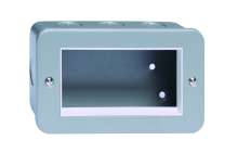 2 Gang Four Module Media Plate Metal Clad