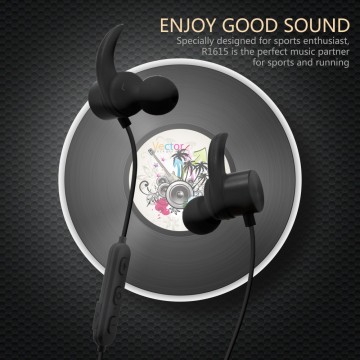 High sound quality sport earphone R1615 ear clip earphone waterproof bluetooth earphone for running