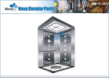 630kg ~ 1000kg Passenger Elevators , Steel Residential Elevators