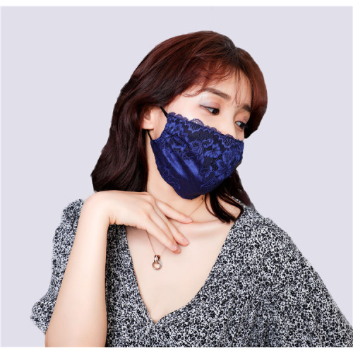 Fashion French lace imitation silk mask