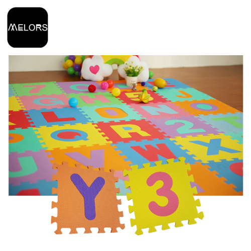 Melors EVA Alphabet & Number puzzle mat para crianças brincando