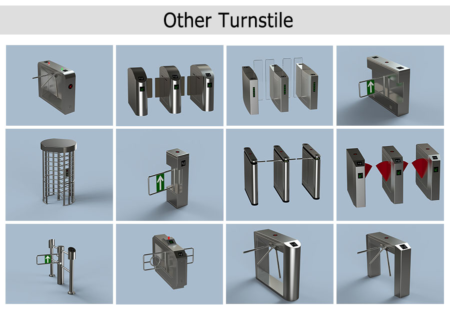 Security RFID Card Access Control Bridge Swing Turnstile with Single/Double Moter