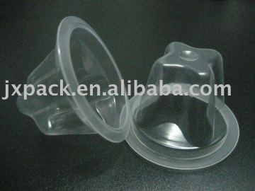 18.5ml Meihua shape plastic jelly cup for jelly