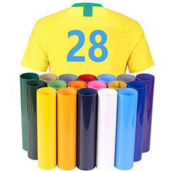 Factory wholesale color 3d silicone raised heat transfer vinyl roll htv for shirt clothing