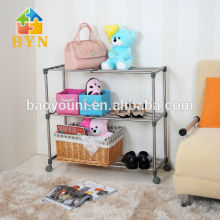 BYN extendable shoe storage rack with locking casters DQ-J015