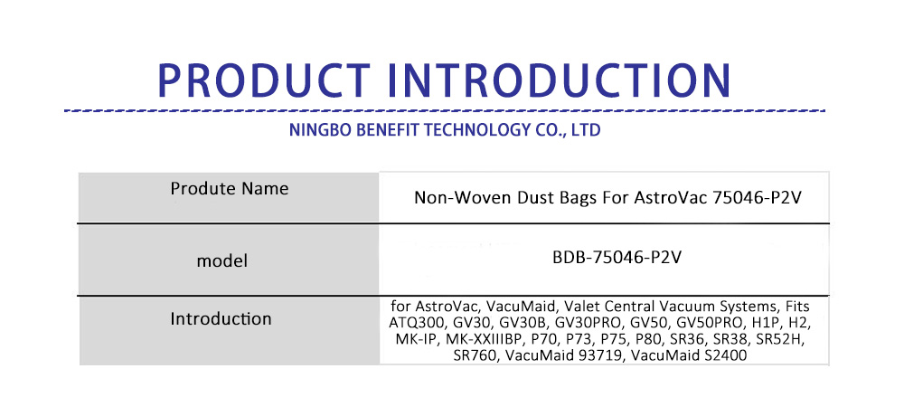 کیسه گرد و غبار-BDB-75046-P2V-bg Dust bag-BDB-75046-P2V-bg