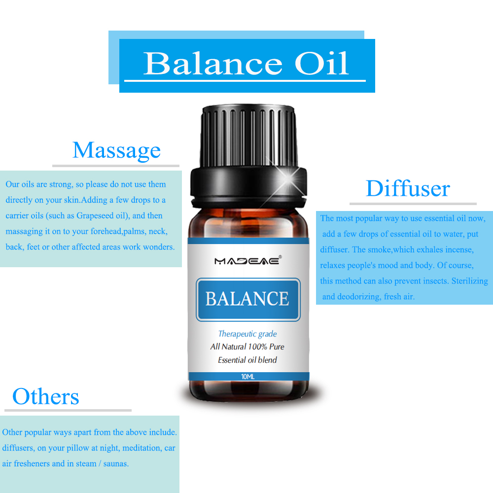 100%Pure Natural Balance Blend Minyak Esensial Untuk Depresi