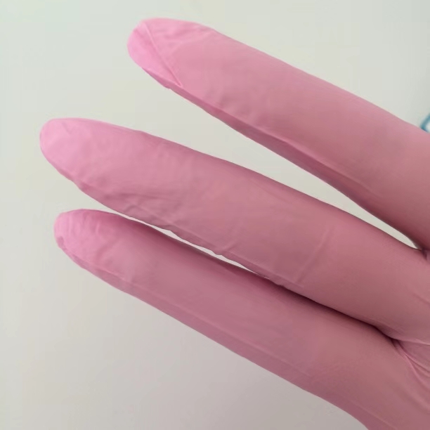 Pink purple nitrile  beauty making up tattoo shop  nitrile salon spa gloves