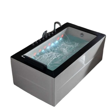 Baignoire d&#39;hydromassage en acrylique de 1,8 m Baignoire chaude à remous