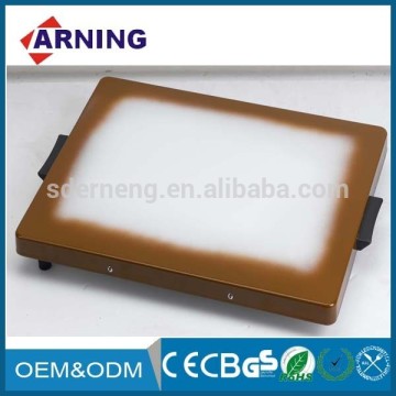 400W Brown Enameled Shabbat Electric Warming Tray Food Warmer Plate