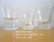 High quality short glass cup for VODKA